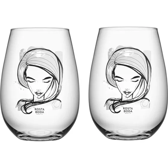 Kosta Boda All About You Need You glas, 2 stk.