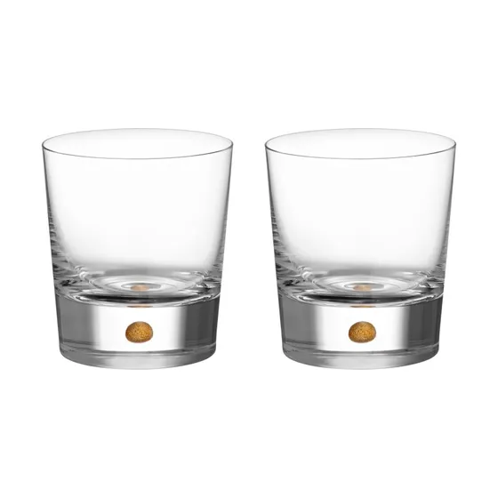 Orrefors Intermezzo Double Old Fashioned Glas, Guld, 40 cl