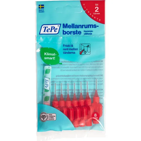 TePe Mellemrumsbørste Original 0,5 mm (Nr. 2) - 8 stk.