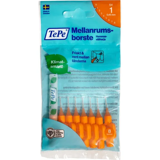 TePe Mellemrumsbørste Original 0,45 mm (Orange) - 8 stk.