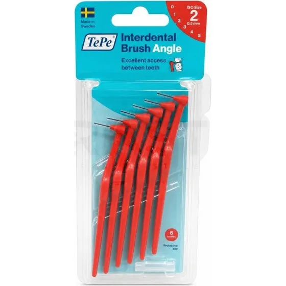 TePe Angle interdentalbørste rød 0,5 mm (6 stk.)