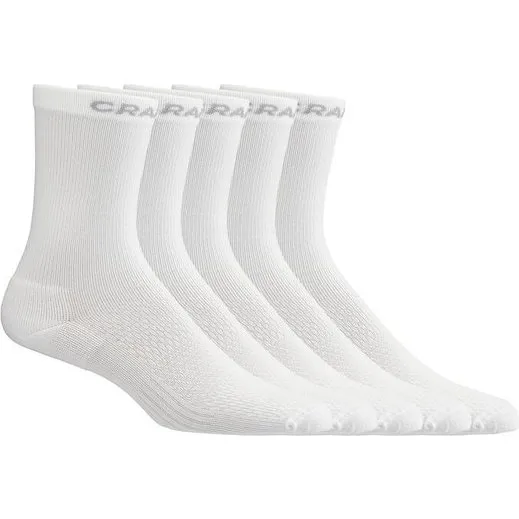 Craft Active High cykelstrømper 5-pak - Hvid