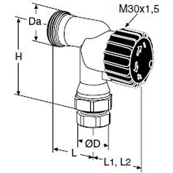 IMI TA RVT ventildel 10/M22x1,5 uden forindstilling