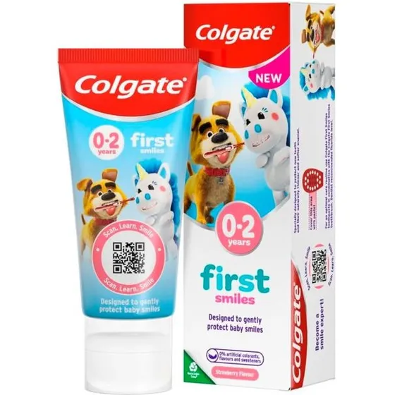 Colgate Børnetandpasta Naturlig Frugt 0-2 år 50 ml