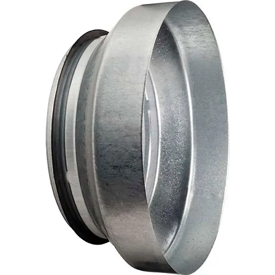 Centrisk kort reduktion Ø200-100 mm Muffe/Nippel, 96mm, Galvaniseret