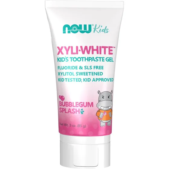 NOW XyliWhite Kids Bubblegum tandpasta (fluorid- & SLS-fri)