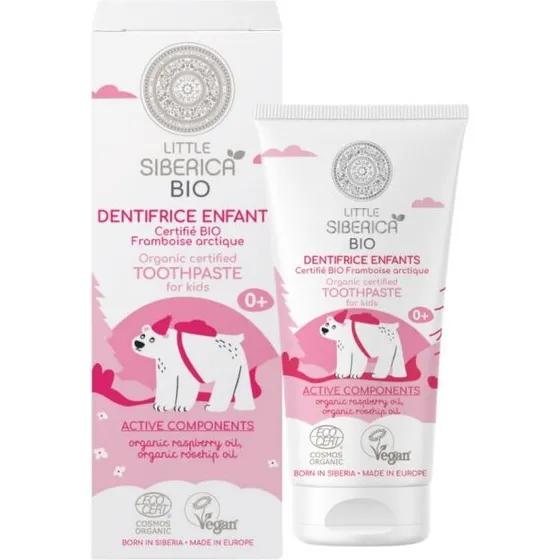 Little Siberica Arctic Raspberry Øko Børnetandpasta 60g