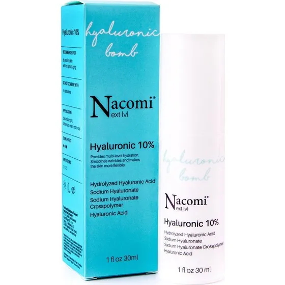 Nacomi Next Level Hyaluronic Bomb Serum, 10% Hyaluronsyre, 30ml