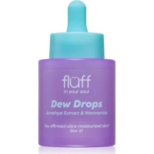 Fluff Dew Drops Fugtgivende Serum med Ametyst & Niacinamid 30 ml