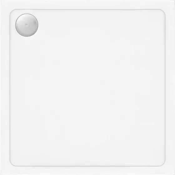 REA Savoy Brusekar 80x80x6 cm - Hvid Akryl