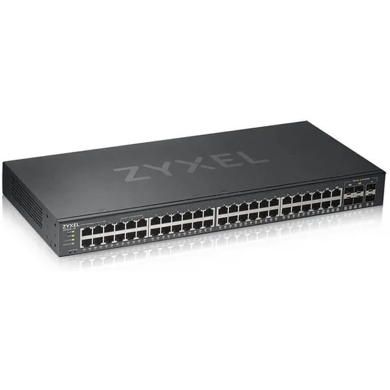 Zyxel GS1920-48V2 Administreret 48-port Gigabit Switch, Sort
