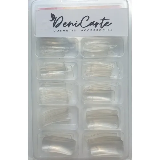 Deni Carte Lang Clear Neglespidser - Gennemsigtige - 100 stk