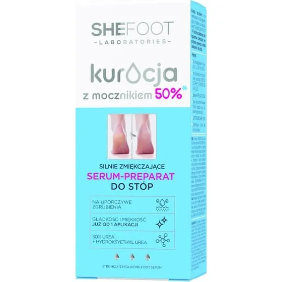 SHEFOOT 50% Urea Serum - Stærkt Blødgørende Fodbehandling