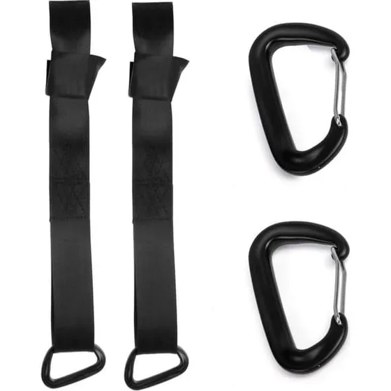 Neo-Sport Gyngemonteringsstropper, 2 stk. 150 cm, Sort