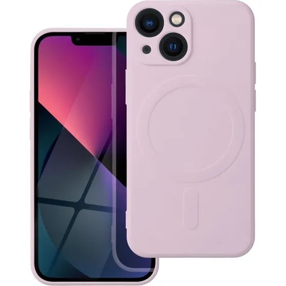 iPhone 13 Mini MagSafe Silikone Cover - Lyserød