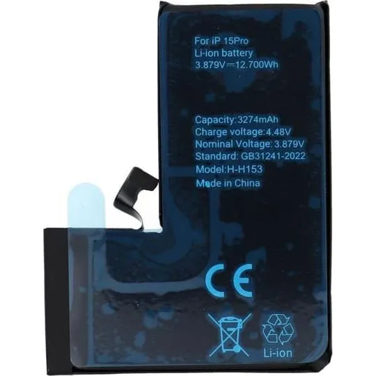 iPhone 15 Pro Batteri 3274mAh Polymer