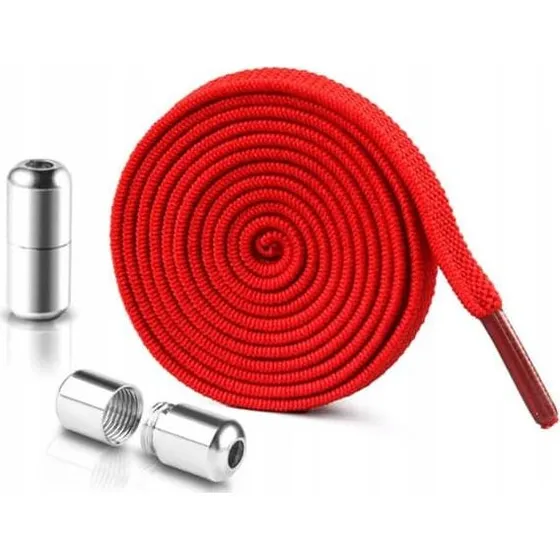 ECARLA Elastiske Snørebånd Rød SDB01CZE - 2 stk. (100 cm)