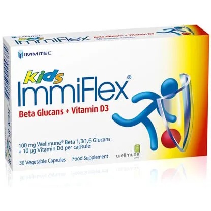 ImmiFlex Kids 30 kapsler (Betaglukan & D3)