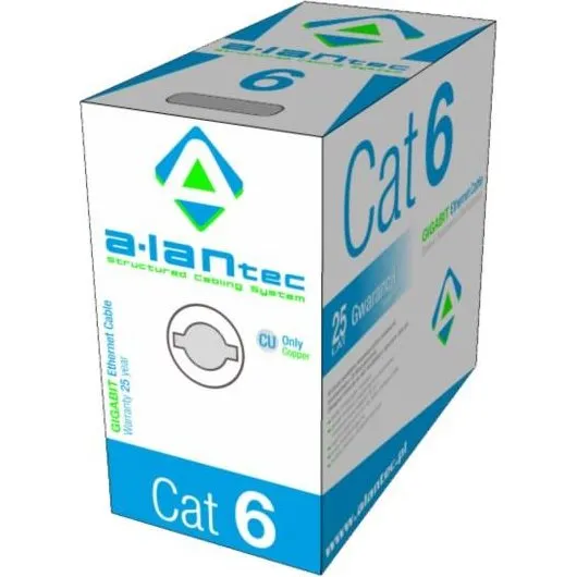 Alantec Cat6 U/UTP Netværkskabel 305 m - Grå