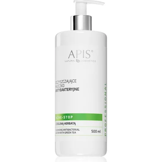 Apis Natural Cosmetics Acne-Stop Rensemælk med Grøn Te 500 ml