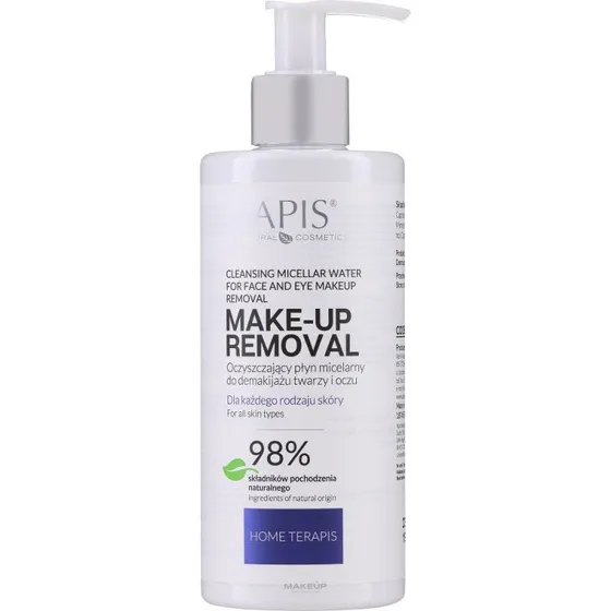 Apis Natural Cosmetics TerApis micellært vand til ansigt og øjne, 300 ml