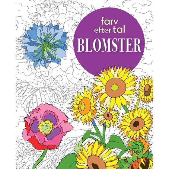 Farv efter tal - Blomster