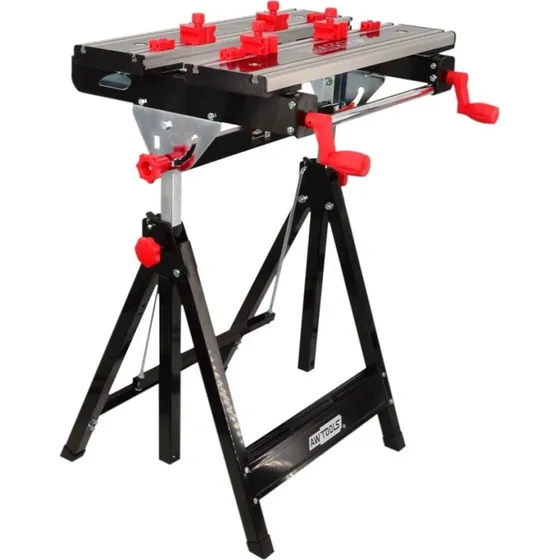 AWTOOLS Justerbart arbejdsbord, højde 77-107 cm