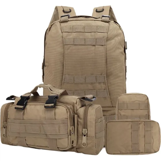 Militær Taktisk Rygsæk 50L 4-i-1 med MOLLE-system