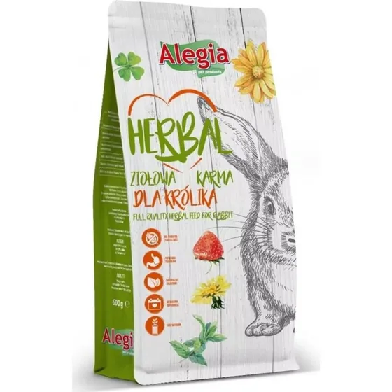 Alegia Herbal Kaninmad tørfoder - 600 g