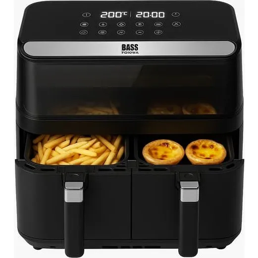 Bass Polska Dobbelt Airfryer 8,5L med vindue