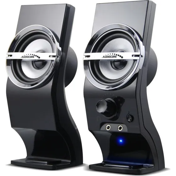 Audiocore AC805 Stereohøjttalere - 6W, Sort