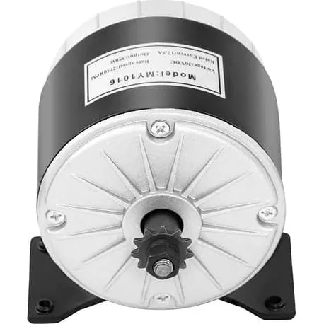 MY1016 36V 350W Børstet DC Motor til Elscooter & Elcykel