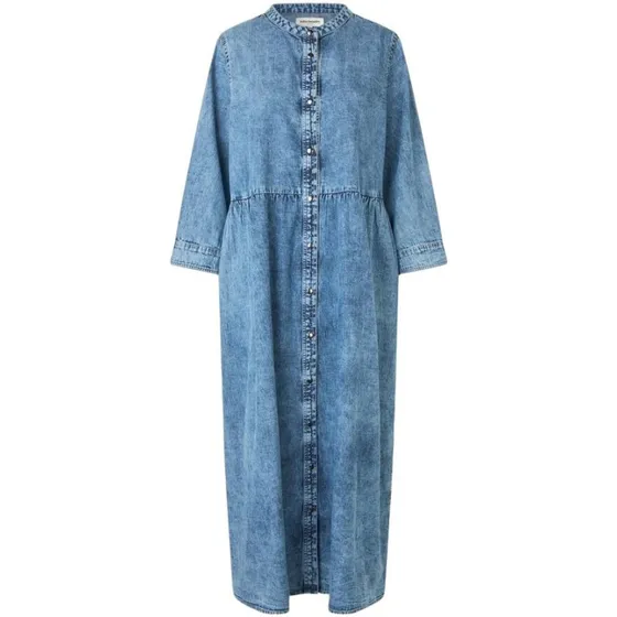 Lollys Laundry AliyaLL maxi denimkjole - blå