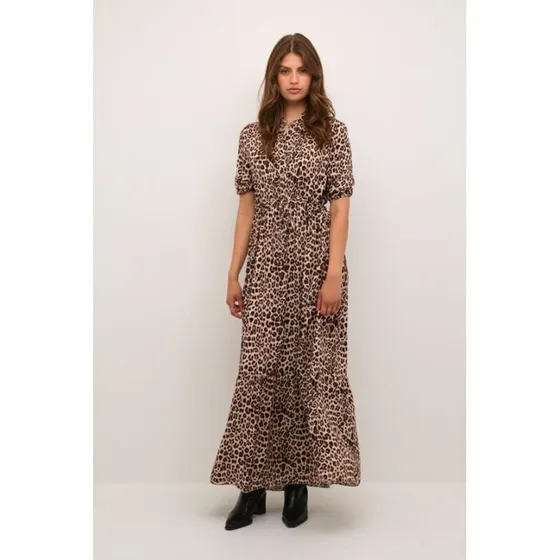 Cream CRAlora Maxi-kjole – animal neutral