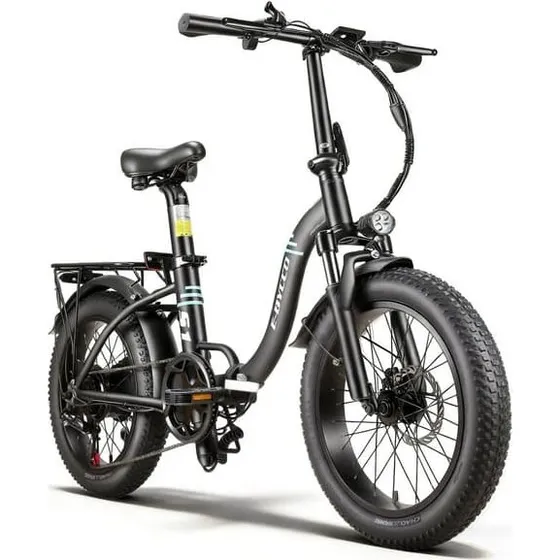 E-BYCCO S1 Letvægts Elcykel - Sort, 36V 500W, 20x3.0 dæk