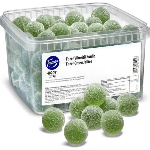 Fazer Grønne Kugler 2,2 kg
