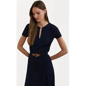 Lauren Ralph Lauren Belted Georgette-kjole – Lighthouse Navy