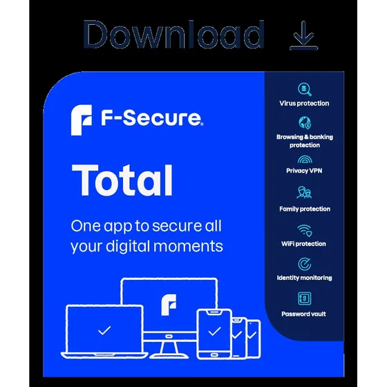 F-Secure Total - 15 enheder / 1 år