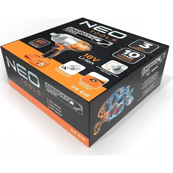 Neo Tools 04-618 Slagnøgle 18V - 1100 Nm Børsteløs
