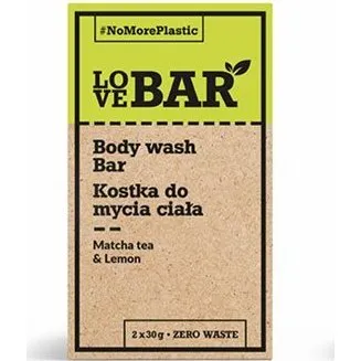 LoveBar Bodywash Bar m. Matcha te & Citron, 60g