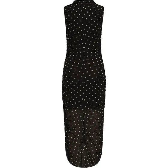 mbyM Esthe-M Kjole – Java Dots (brun med hvide prikker)