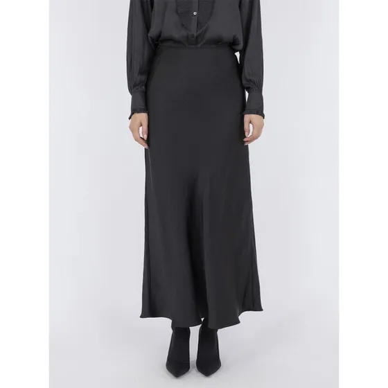 Neo Noir Vicky Heavy Sateen Nederdel Sort