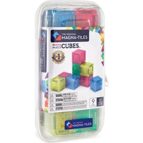 Magna-Tiles Cubes Rejsesæt - 9 magnetiske terninger