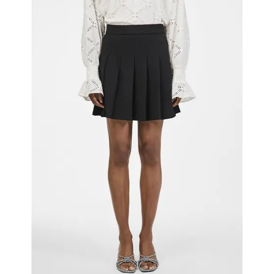 YAS YASNAJA HW Plissé mininederdel - Sort
