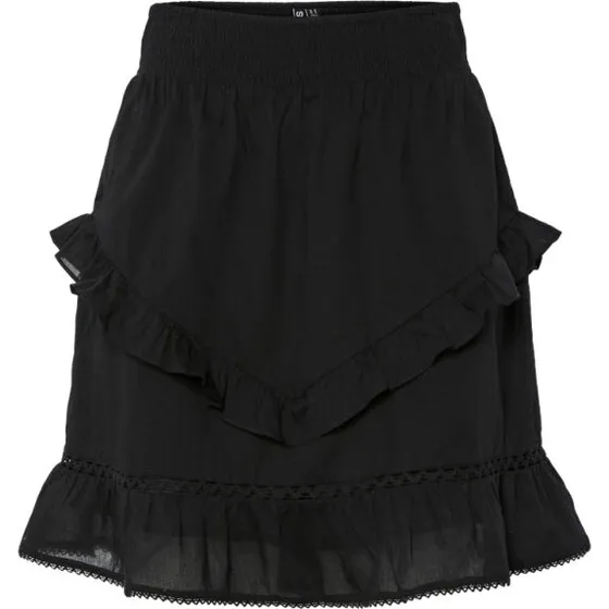 PCASTRID Astrid Kort Nederdel - Sort