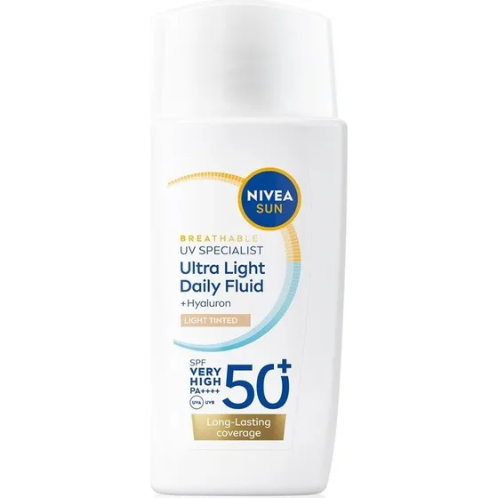 NIVEA SOL Ultra Let Toning Lotion SPF 50+ Farve Light, 40 ml