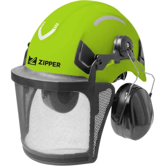 Zipper ZI-FHPROFI Sikkerhedshjelm - Grøn/Sort, 53-64cm