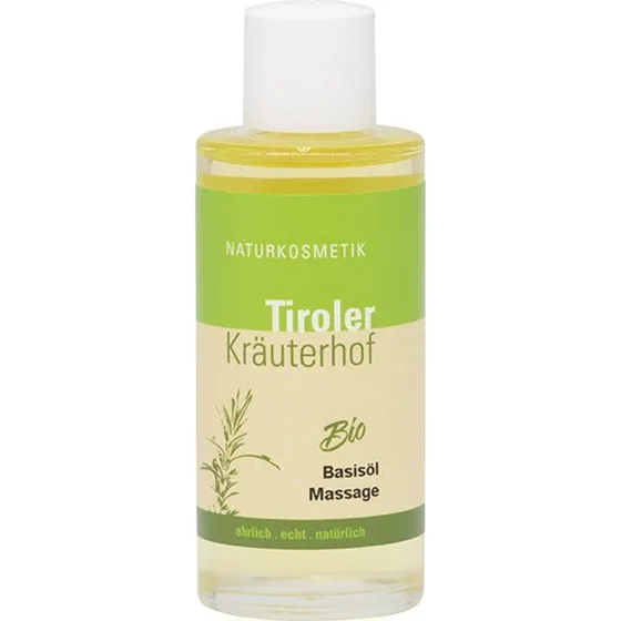Tiroler Kräuterhof Basemassageolie - Parfumefri, 100 ml
