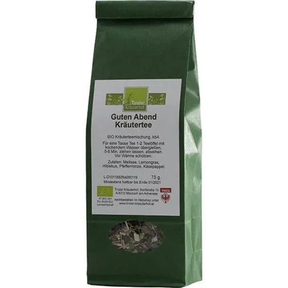 Tiroler Kräuterhof Økologisk Urtete Buona Nat, 75 g