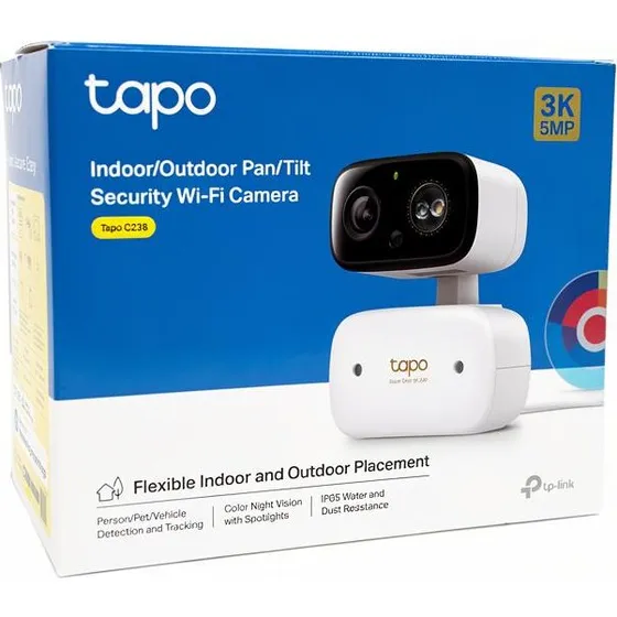 TP-Link Tapo C236 WiFi Overvågningskamera (Indendørs/Udendørs)